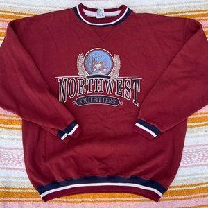 NORTHWEST OUTFITTERS XL BURGUNDY FALL PULLOVER